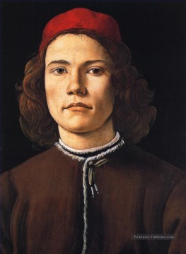  Mme Tableaux - Sandro Portrait d’un jeune homme Sandro Botticelli